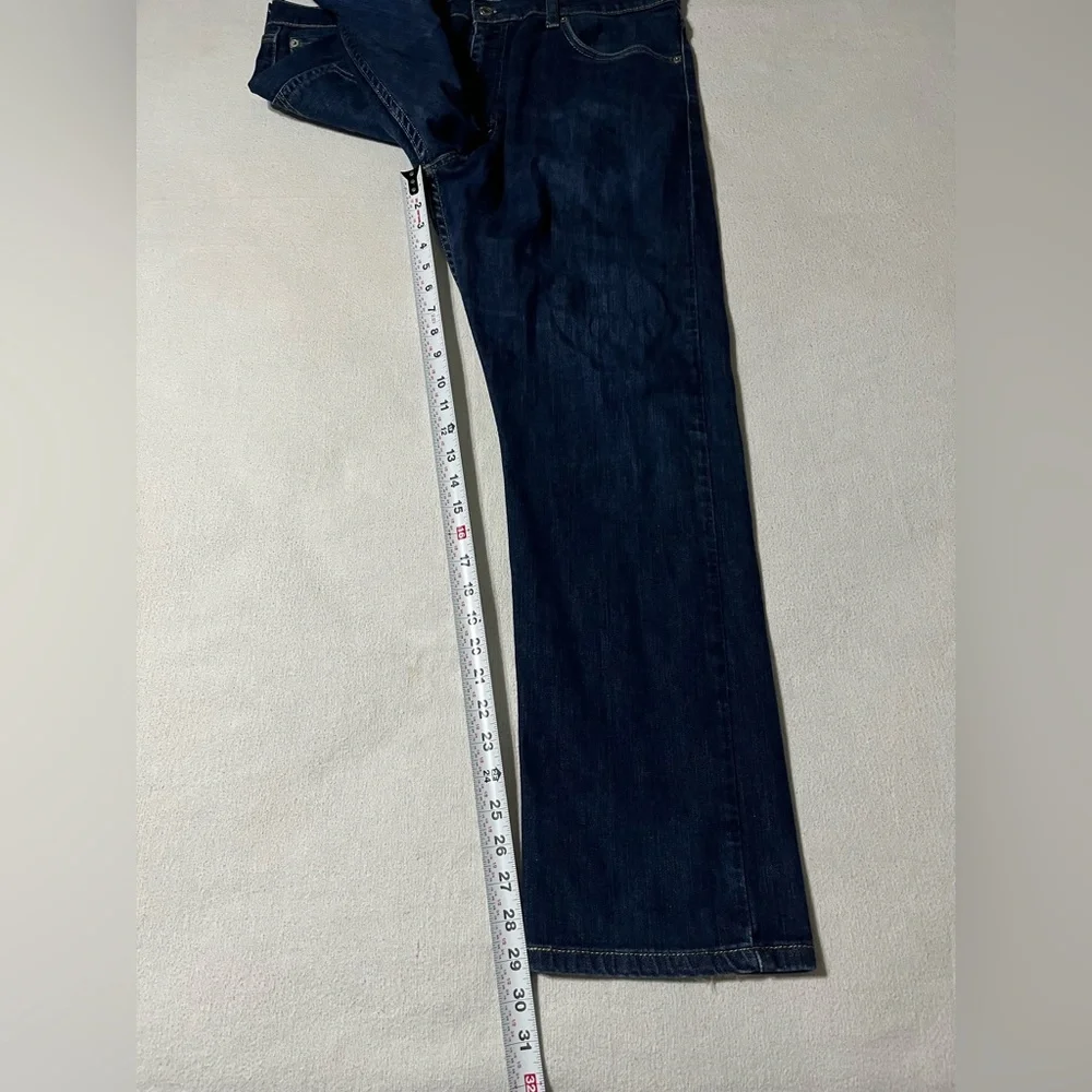 Levis 513 Mens 36x29 Slim Straight Blue‎ Denim Jeans
